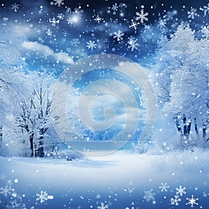 beautiful winter background generated by AI tool