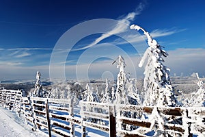 Beautiful winter day in mountains
