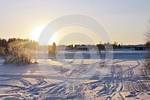 Beautiful winter day at RÃ¥neÃ¤lven