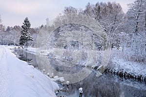 Beautiful winter landscape