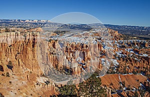 Beautiful Winter Landscape in Bryce Canyon National Park Utah