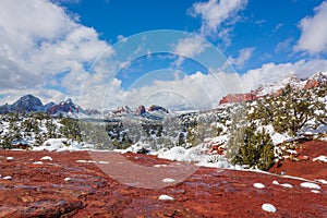 Beautiful Winter Landscape Sedona Arizona