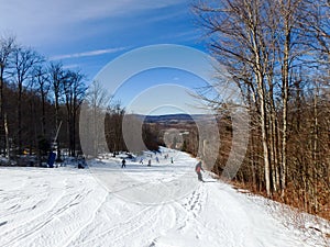 Beautiful winter landscape at timberline west virginia photo