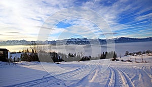 Beautiful winter scenery in Bukowina Tatrzanska photo