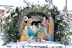 Nativity scene, christmas