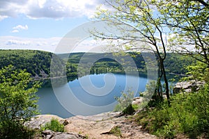 Beautiful Wisconsin late spring nature background photo