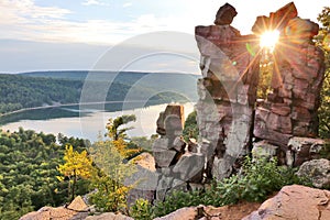 Beautiful Wisconsin summer nature background.