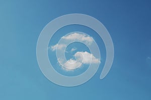 beautiful wisps of clouds in the blue sky