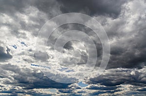 Beautiful wispy clouds against blue sky 2