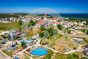 Beautiful Wladyslawowo city at the Baltic Sea in summer, Poland