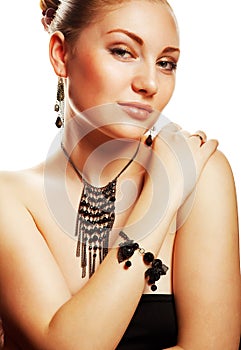 Beautiful woman with accessorize photo
