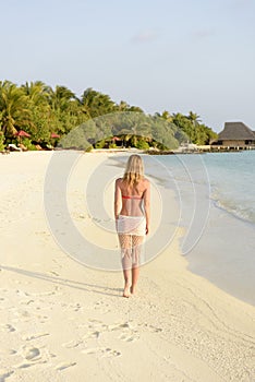 Beautiful woman on the beach