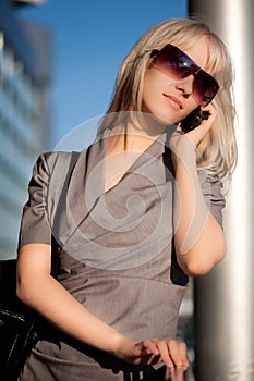 Beautiful woman with cellphone