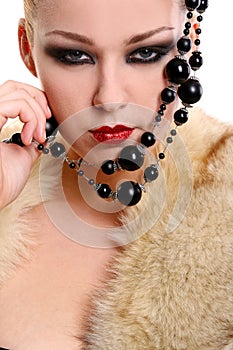 A beautiful woman in diva image