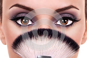 Beautiful Woman Eyes Makeup