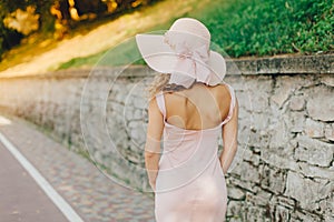 Beautiful woman in hat