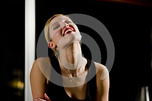 Beautiful Woman Laughing