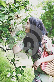 Beautiful woman in the park