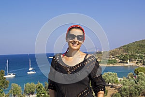 Beautiful Woman Portrait in DatÃ§a, Turkey