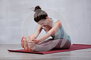 Beautiful woman practicing yoga