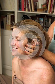 Beautiful Woman Receiving Massage 66