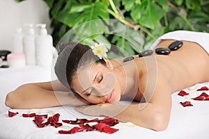 Beautiful Woman Relaxing At A Spa