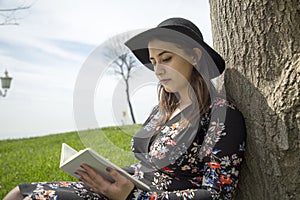 Beautiful woman spending time outdoor