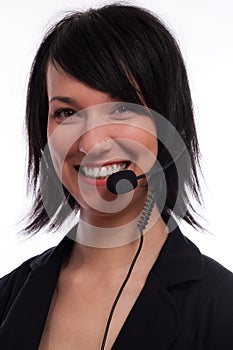 Beautiful women Customer Service Operator