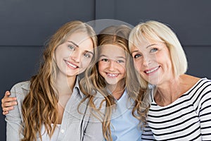 Beautiful women generation. Granny, mom and daughter