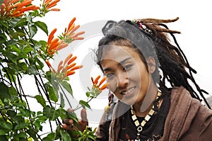 Beautiful Women Hair Flower Dreadlock