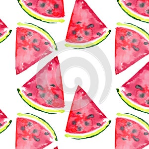 Beautiful wonderful bright colorful delicious tasty yummy ripe juicy cute lovely red summer fresh dessert slices of watermelon