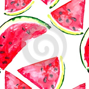 Beautiful wonderful bright colorful delicious tasty yummy ripe juicy cute lovely red summer fresh dessert slices of watermelon pa