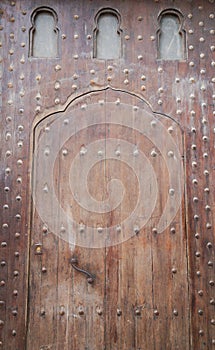 Beautiful wood door in El Jadida