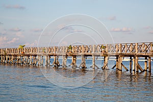 Beautiful wooden bridge.