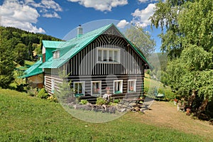 Beautiful wooden cottage in Czech republic