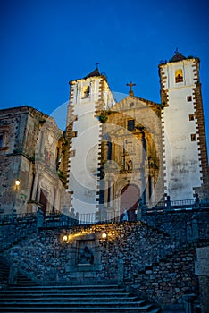 Beautiful World Heritage Monumental city of Cáceres located in the region of Extremadura, Spain