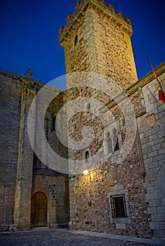 Beautiful World Heritage Monumental city of Cáceres located in the region of Extremadura, Spain