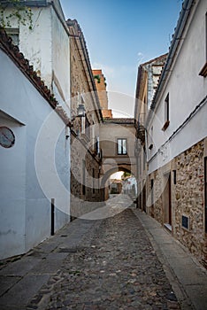 Beautiful World Heritage Monumental city of Cáceres located in the region of Extremadura, Spain