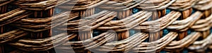 Beautiful Woven Basket Texture Background Pattern. Generative AI