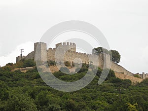 Beautiful xiew on fortress in Greece near Olimp mountain