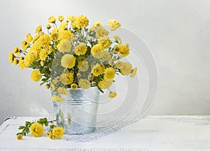 Beautiful yellow mums