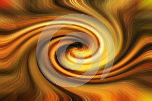 Beautiful yellow smooth spiral circles background