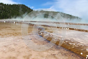 Beautiful Yellowstones natural and amazing geyser