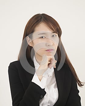 Beautiful young asian woman's portrait