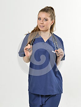 Beautiful young female healthcare professional