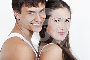 Beautiful young happy couple