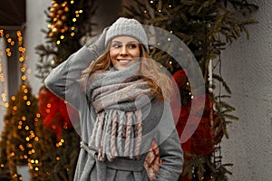 Beautiful young happy woman smiling with a good holidays mood