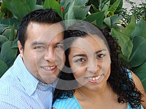 Beautiful Young hispanic Couple in Love