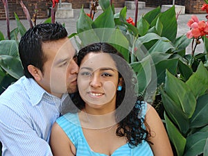 Beautiful Young hispanic Couple in Love