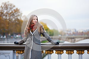 Beautiful young lady in Paris